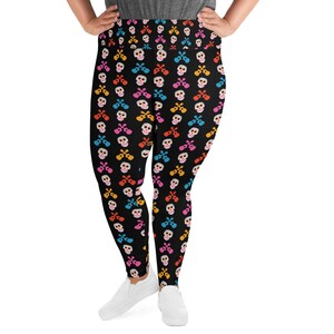 Coco Plus Size Leggings | Un Poco Loco Leggings | Disney Leggings | Run Disney Leggings | Day of the Dead | Womens Plus Size Leggings