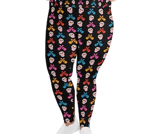 Coco Plus Size Leggings | Un Poco Loco Leggings | Disney Leggings | Run Disney Leggings | Day of the Dead | Womens Plus Size Leggings