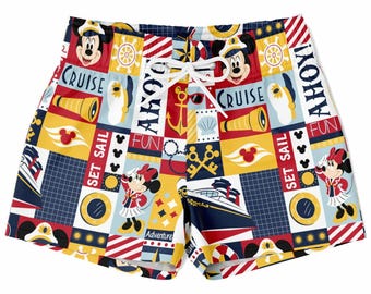 Disney Cruise Boys Swim Trunks Swimsuit | Disney Youth Swimsuit | Rejs | Disney Vacation