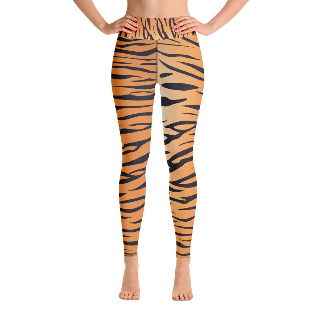 Tiger Yoga Leggings Tiger Print King Leggings for Her Etsy
