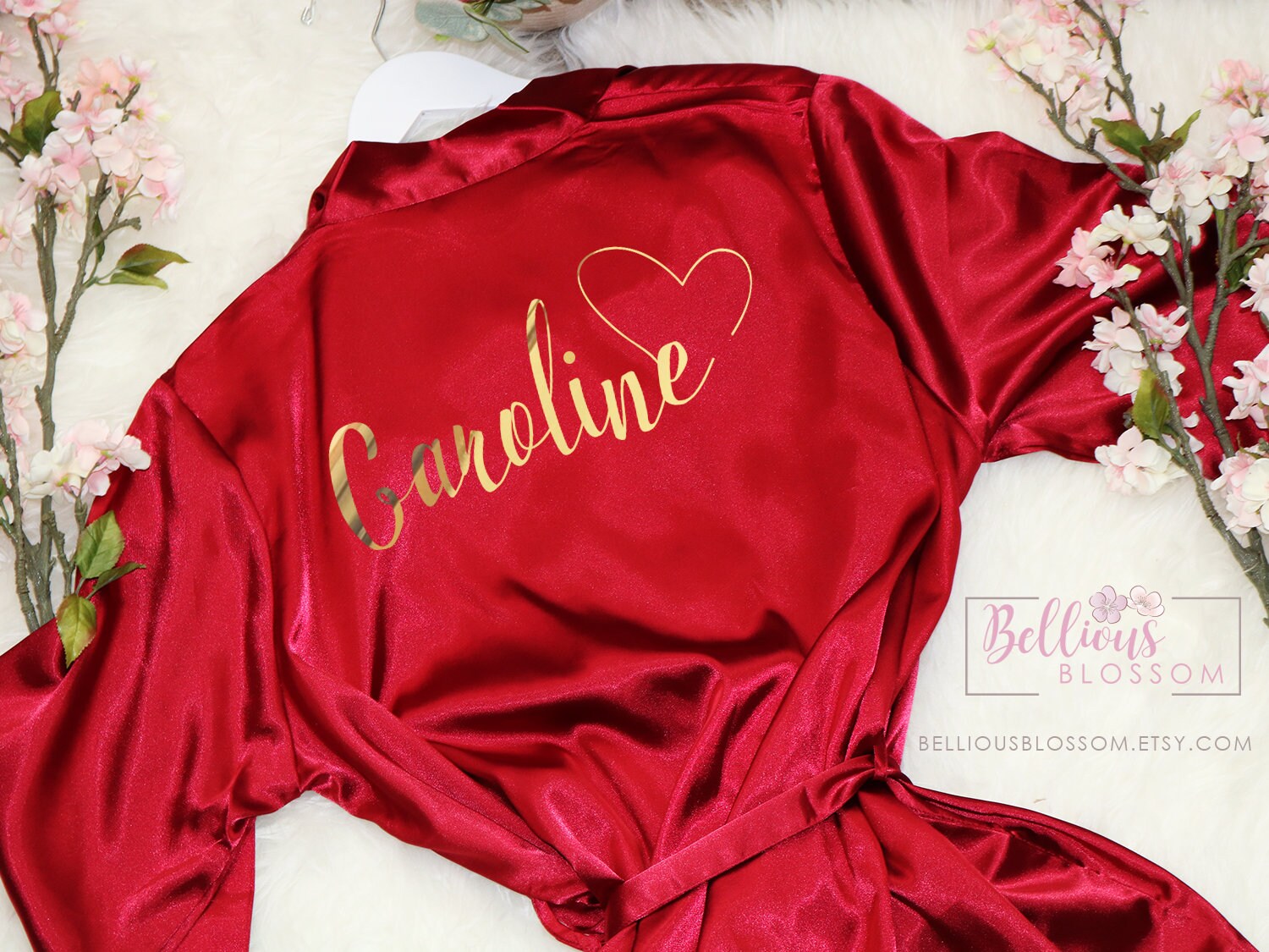 Bridal Party Satin Robes Bridesmaid Robes Glitter Robes | Etsy