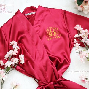 Monogrammed Satin Robes, Bridesmaid Robes, Custom Robes, Wedding Gift ...