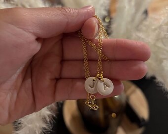 Custom Initial Necklace | Polymer Clay