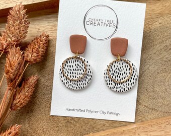 Dottie Hygge Dangle Earrings | White
