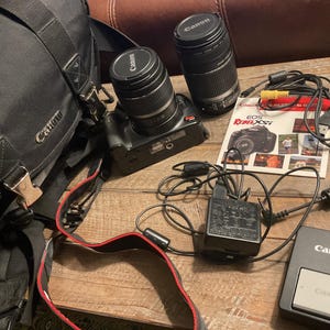CANON EOS REBEL XSi Camera w/ Telephoto Lens, Case