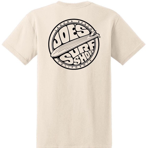 Joe's Surf Shop T-Shirt: Laguna Beach California Heavyweight Cotton Tee