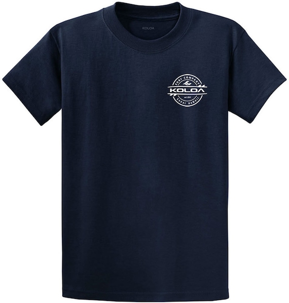 Koloa Surf Thruster Logo T-Shirt - Heavy Cotton Tee For Men, Regular, Big & Tall Sizes