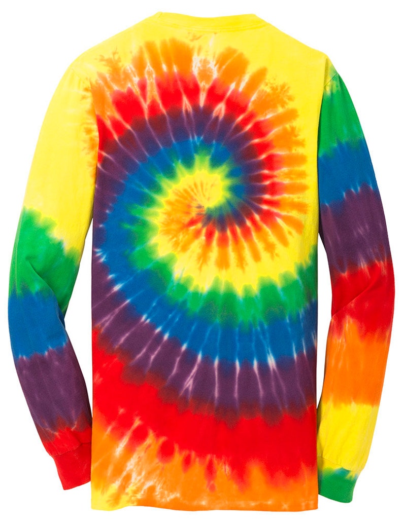 Koloa Surf Co Colorful Rainbow Long Sleeve Tie-dye T-shirt - Etsy