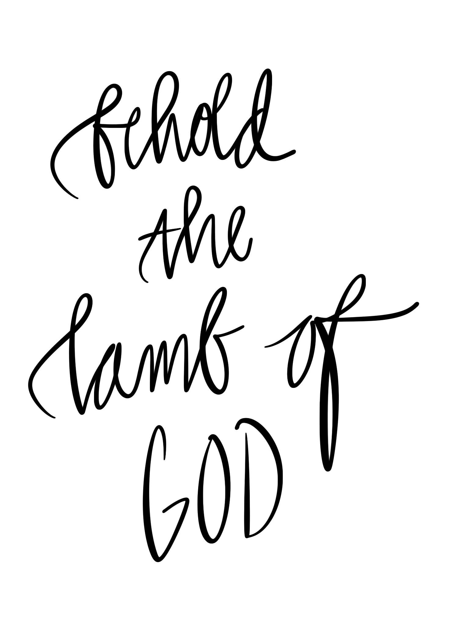 Behold the Lamb of God Digital Art Print - Etsy UK