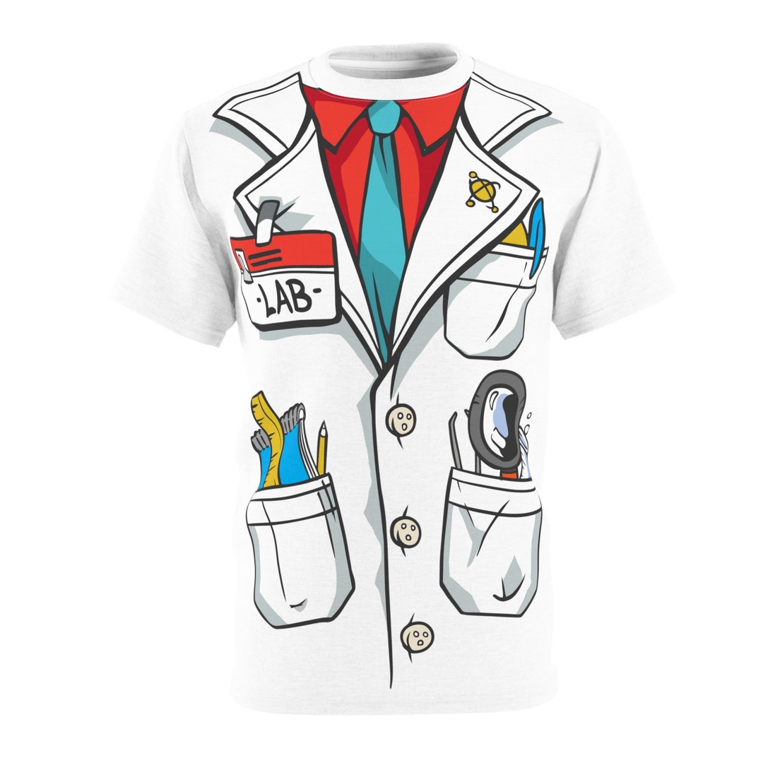 Space Lab or Hospital Lab Technician Coat With Magnifying Glass, Pen ...
