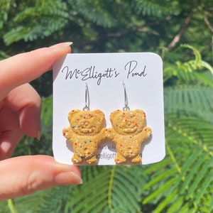 Tiny Teddy Earrings