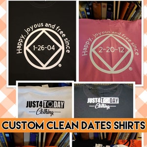 Custom Clean Date Narcotics Anonymous shirt