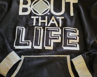 Sudadera con capucha NA personalizada y brillante