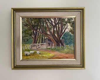 Quiet Corner - Leigh - Nieuw-Zeeland - Origineel schilderij - Dorothy Miles