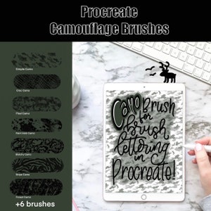 Procreate Camouflage Brushes, Procreate Camouflage Brush, Procreate Brushes, Procreate Brush, Procreate, Procreate Stamps, Procreate Stamp