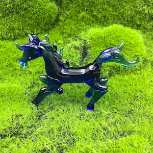 Glass Horse, glass horse figurine, glass horse ornament, prancing horse figurine, murano horse, miniature horse,Lampwork Horse