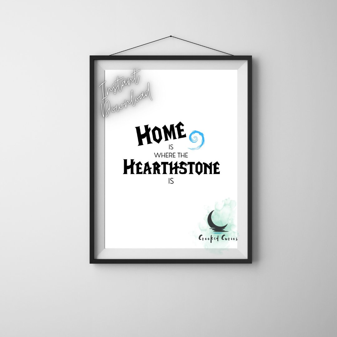 Home is Where the Hearthstone is a SVG File World of Warcraft Etsy