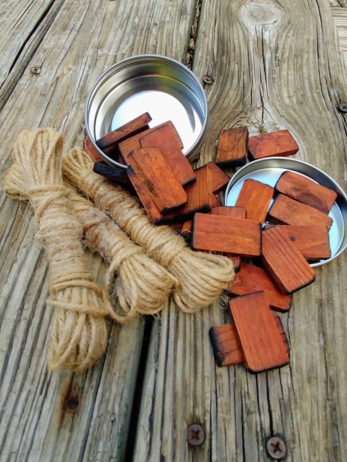 Survival Fire Starter Wood Tinder Blend has Chunks and Light Etsy
