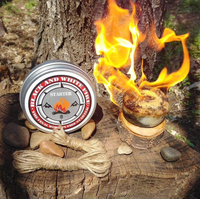 Survival Fire Starter Wood Tinder Blend has Chunks and Light Etsy