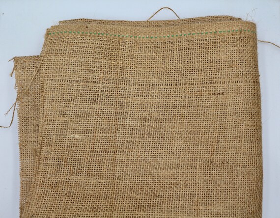 brown hessian fabric