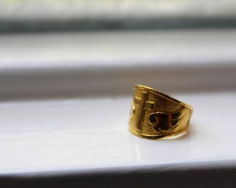 cross wing dohl ring, dol ring, hundredth day baby ring, 돌반지, 백일반지, 1st birthday ring, Korean traditional baby ring, 24k baby ring