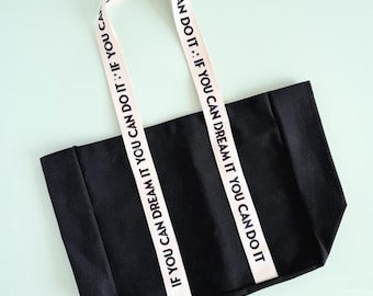 The Walt Canvas Tote Bag/ Dreamer Themed Extra Large Reusable Eco Friendly Book Bag For Disney Fan