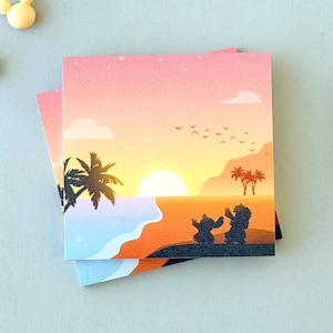 Lilo & Stitch Post-it Notes: Hawaiian Vibes, 50 Sheets – Desk Stationery Supplies