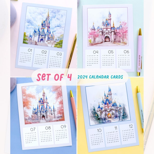 Castle Calendar 2024 Etsy