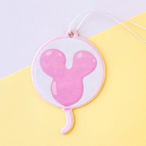 Pink Balloon Air Freshener (Cotton Candy Scent), Disney Parks Car Room Freshie, Gifts for him her, birthday fish extenders stocking stuffer