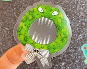 Man-Eating Wreath Nightmare Before Christmas Transparent Laptop Sticker Disney Haunted Mansion holiday jack Halloween decal water bottle