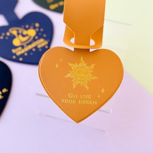 Go Live Your Dream Tangled Bag Tag/ Magical Travel ID Tag for Purse, Gym Duffle, Backpack, Luggage Vacation/ Disney gift friend bff
