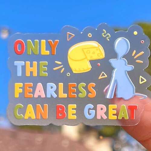 Only the Fearless Can Be Great Transparent Sticker/ Etsy