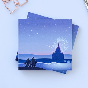 Sweethearts Castle Post It/ Mickey Minnie Fireworks 50 sheets sticky note/ work desk stationery supplies/ teachers appreciation gift
