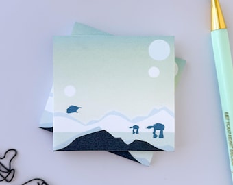 Hoth Post It/ Star Wars 50 sheets sticky note/ work desk stationery supplies/ teachers appreciation gift