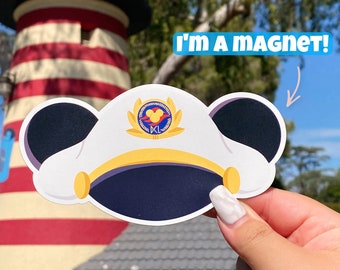 Captain's Hat Magnet/ Disney Mickey Castaway Cay Cruise Line