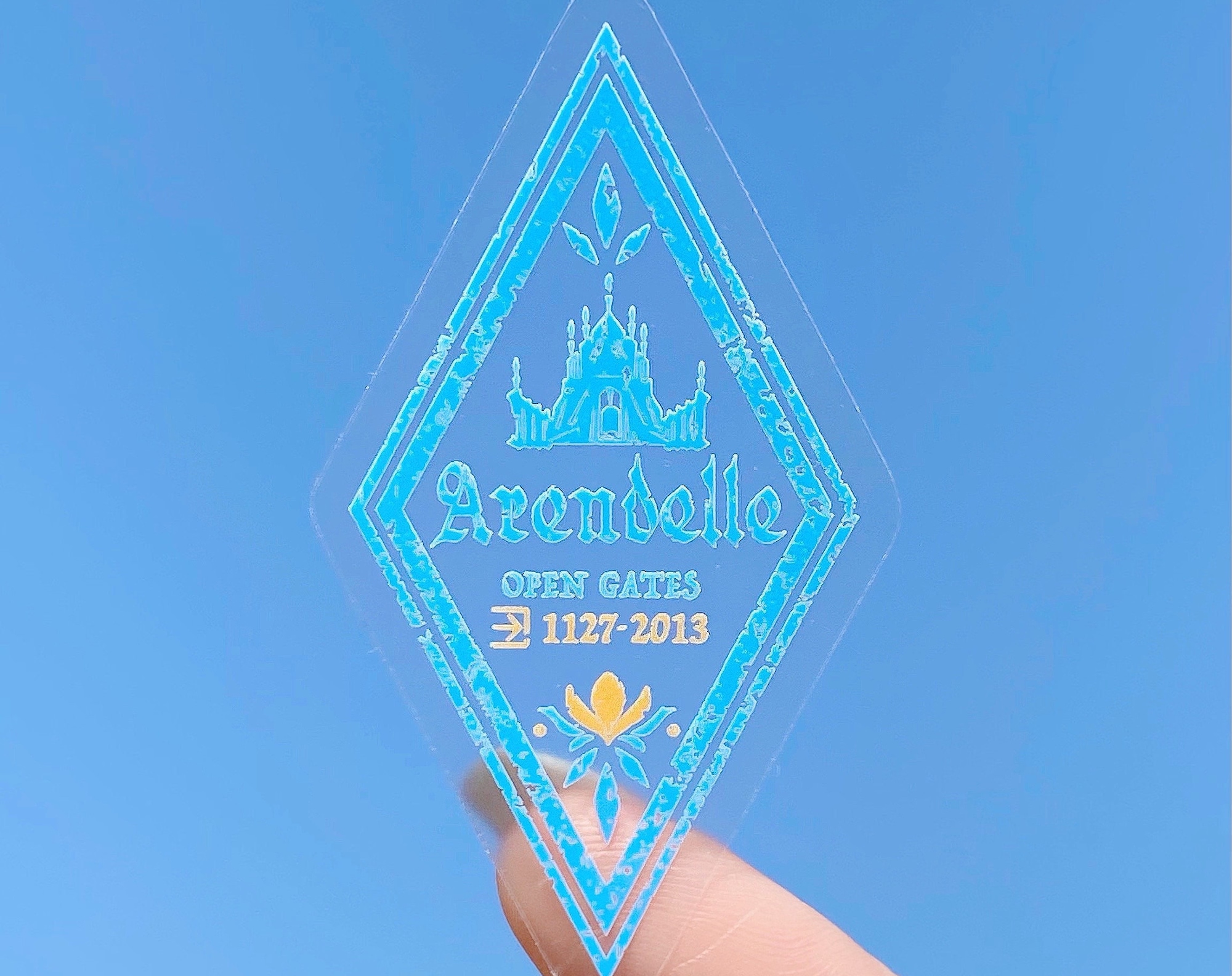 Discover Arendelle Passport Stamp Collection Frozen Elsa Anna Transparent  Sticker Disney