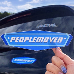 PeopleMover Car Decal / Retro Vintage Disney Ride Souvenir Funny Disneyland Car Bumper Magnet/ New car DCP grad gift