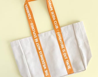 The Wilderness Adventure Canvas Tote Bag/ Up Themed Extra Large Reusable Eco Friendly Book Bag For Disney Fan