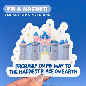 DLR Prawdopodobnie w drodze do najszczęśliwszego miejsca na ziemi Disneyland Samochód Magnes/ Uszy Myszki Dekoracja Miki