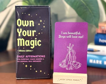 Villains Own Your Magic Affirmation Cards/ 30 Cards Daily Mindfulness Quotes/ Villains Classic Disney Wellness Deck
