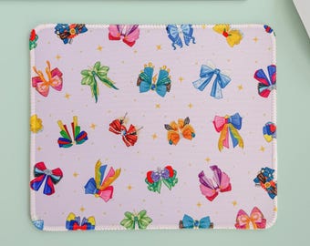 Princess Bows Mouse Pad/ Planner Desk Pad Accessory/ Cute Disney Gamer Kawaii Aesthetic Home Office Work Decor