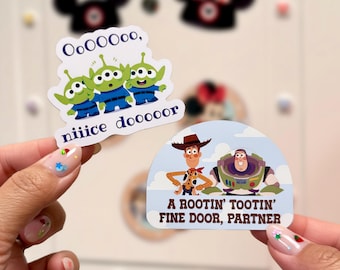 Nice Door! Woody & Buzz and Toy Story Aliens (set of 5 each), Fish Extender Gifts Door Car Accessory Kids Children Pixiedust