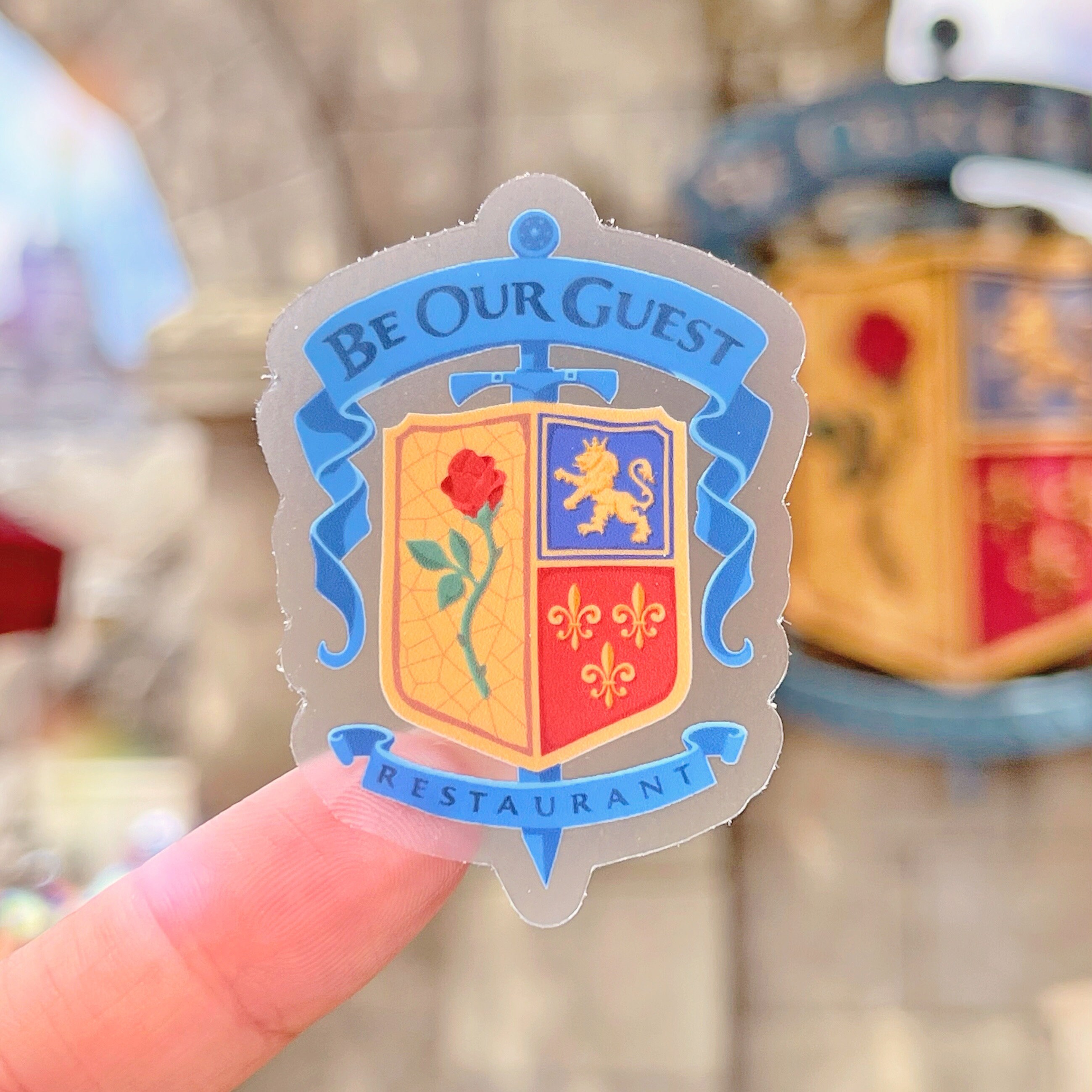 Be Our Guest Transparent Sticker/ Beauty and the Beast Disney Laptop …