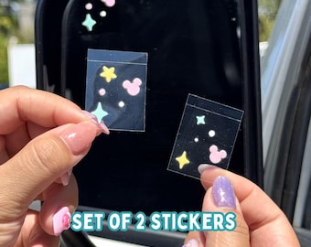 Hidden Mickey Pixie Dust Transfer Sticker Set (2 stickers) / Cars Side rear-view mirror sticker