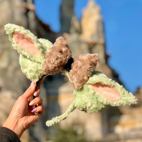 Baby Alien Star Wars Light Up LED Mickey Disney Ears/ The Child ADULT ears / fluffy fuzzy Jumbo Mouse Ears/ Minnie Mouse ears/ Mandalorian