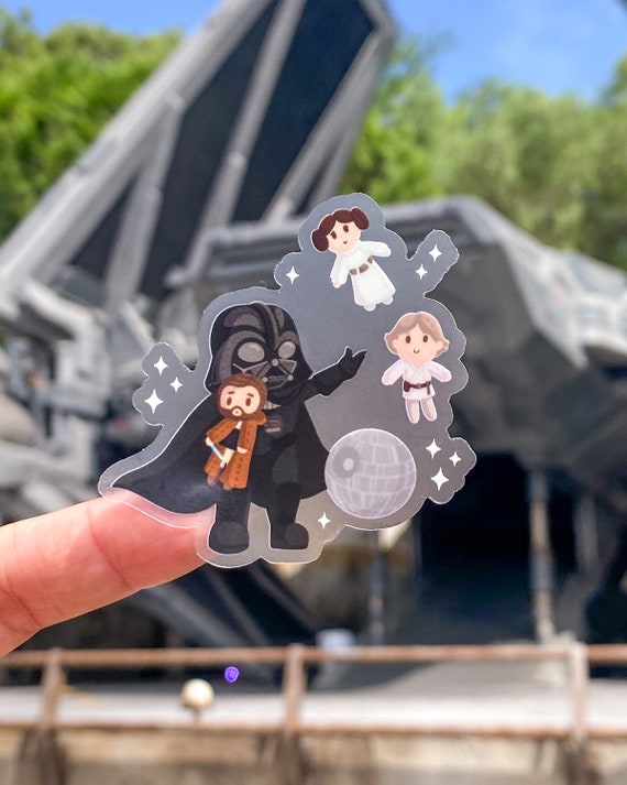 Darth Vader Plushie Star Wars Transparent Sticker