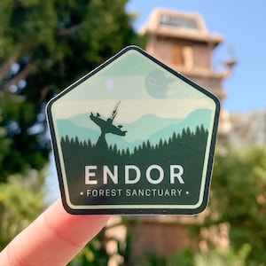 Endor National Parks Sticker/ Wanderlust Vintage Retro Water bottle Hydro Cellphone Decals