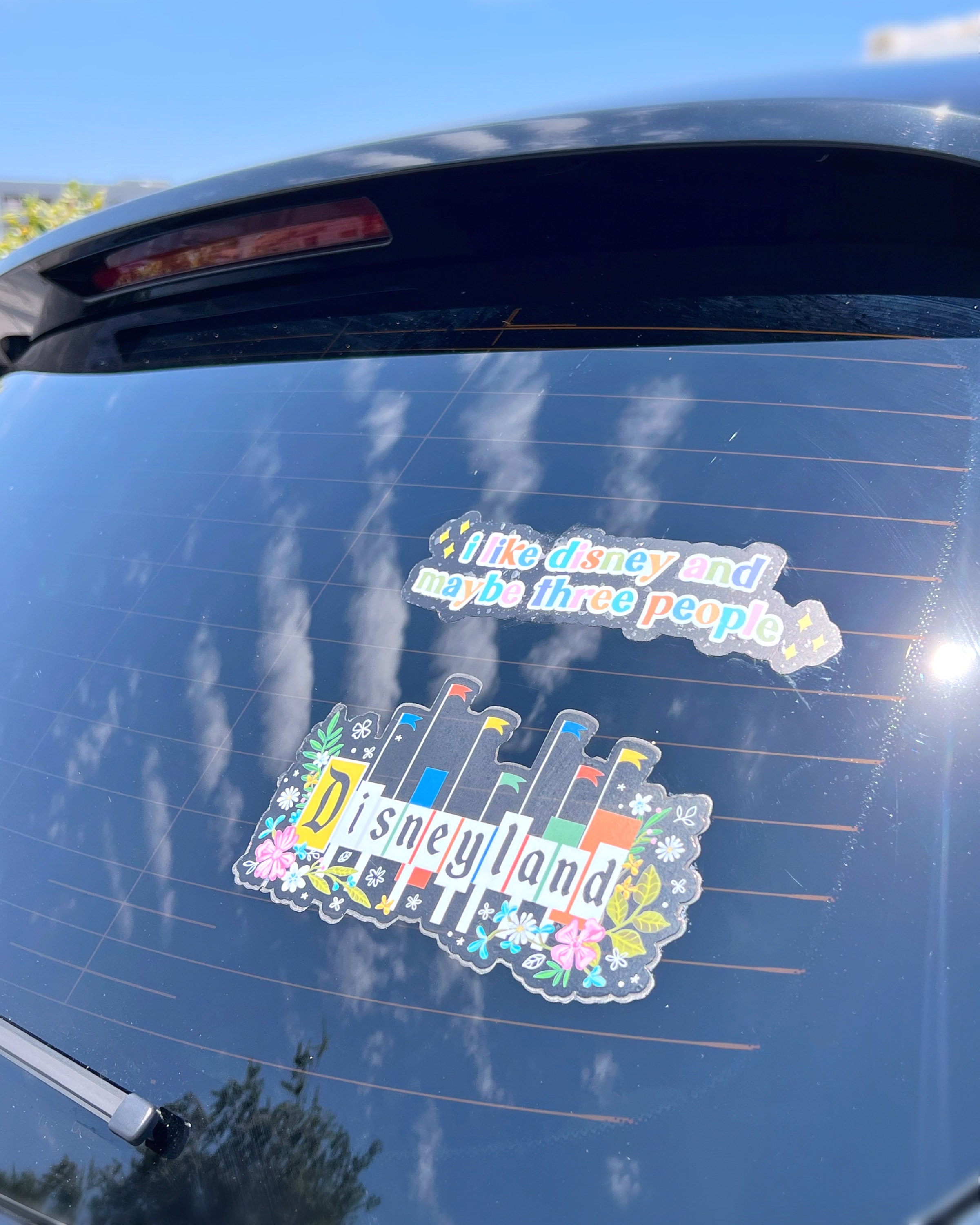 Buy Disneyland Floral Sign Car Decal Pastel Safety Car Window