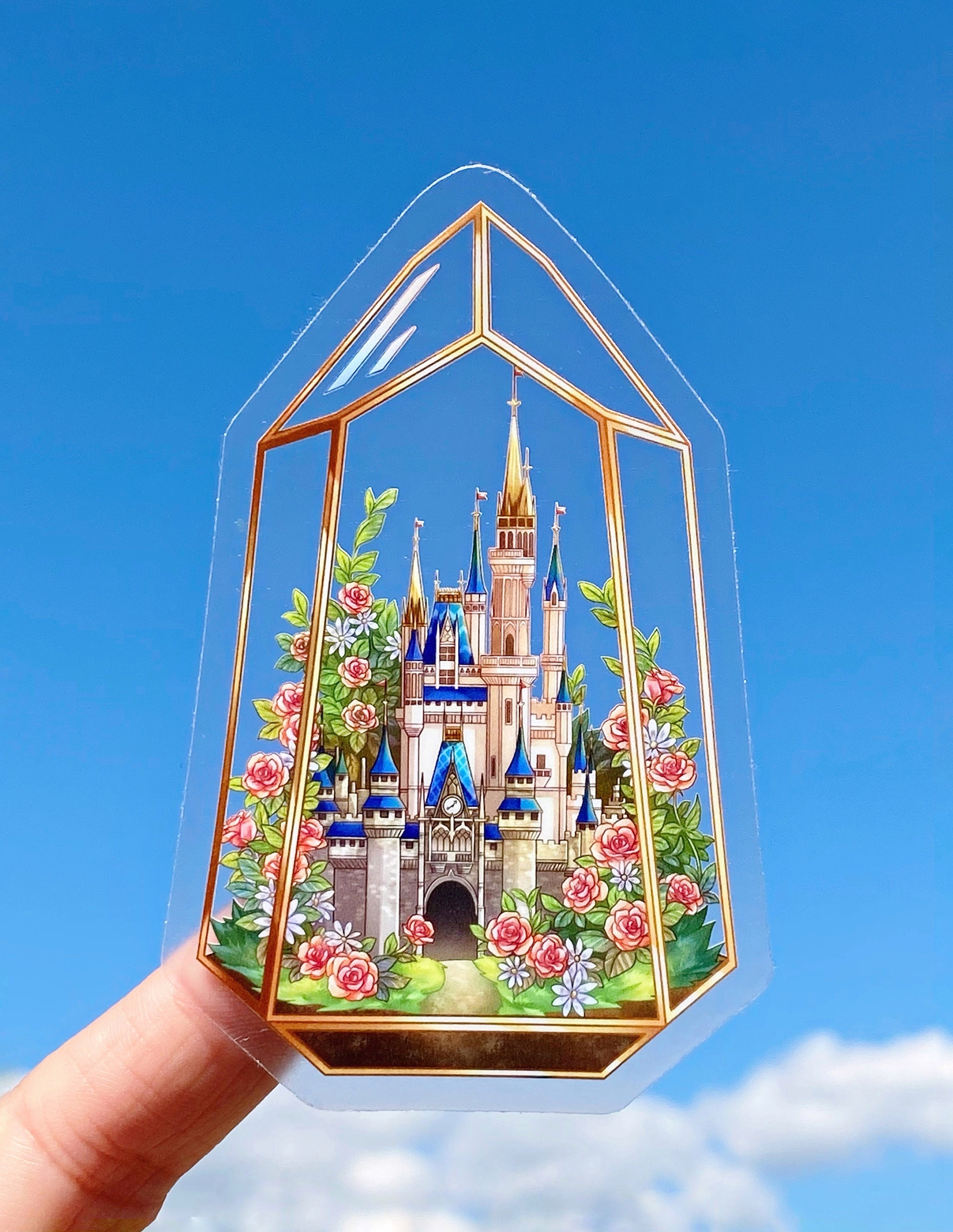Discover Disney World Castle Castle Terrarium Stickers