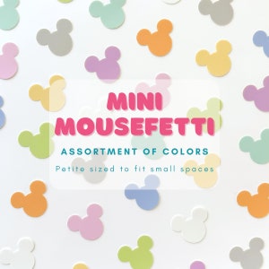 Mini Mousefetti Sticker decal/ Multicolor Multipack Petite Mouse head sticker/ Airpod cell phone journal stationery water bottle sticker
